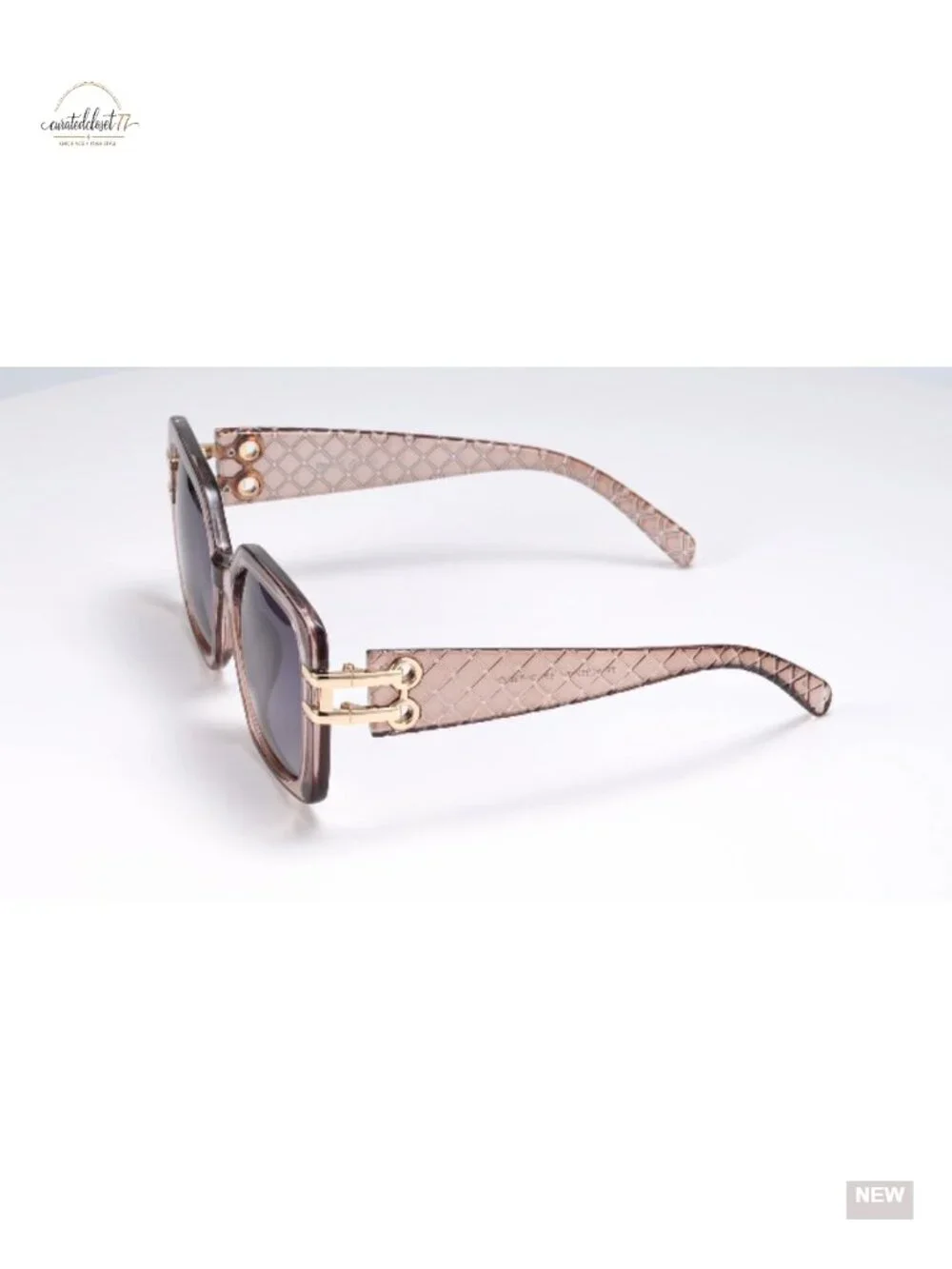 Vintage Oversized Square Sunglasses for Women Retro Luxury UV400